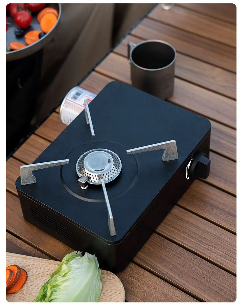 BLACKDEER Outdoor Cassette Barbecue Grill Camping Picnic Gas Heating Stove Oven Furnace Cooktop Roasting Plate Pan BBQ Burner