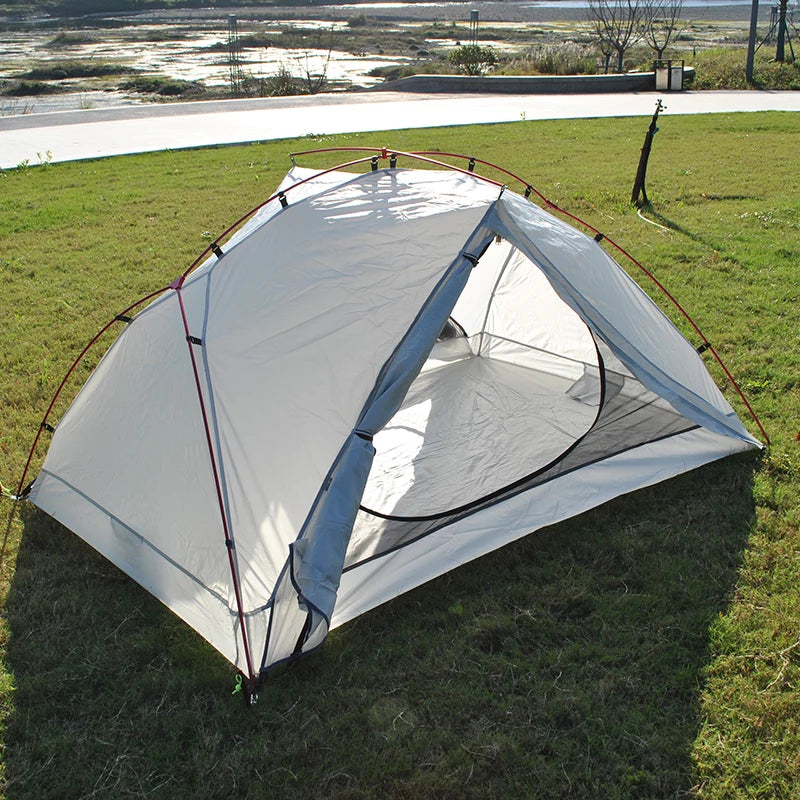 Ultralight Aluminum Poles Camping Tent for 2 Person, 4 Season, PU4000 Waterproof 210T Fabric, Easy to Set Up, Hiking Tents