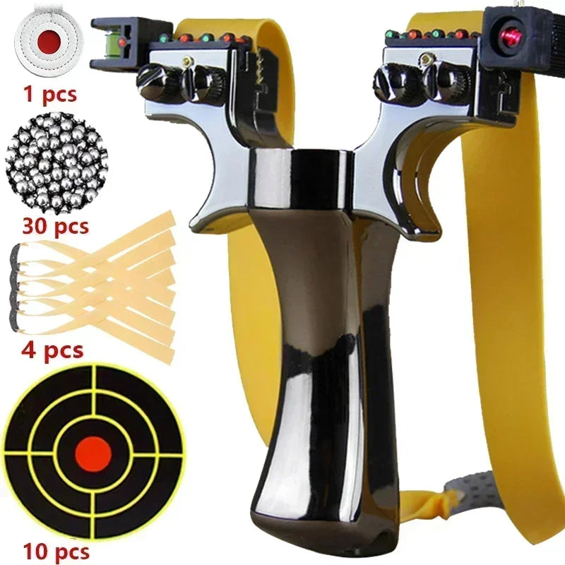 Hunting Slingshot High-power Laser Aiming Slingsshot Outdoor Sports Shooting Game Practice Using High Precision Catapult