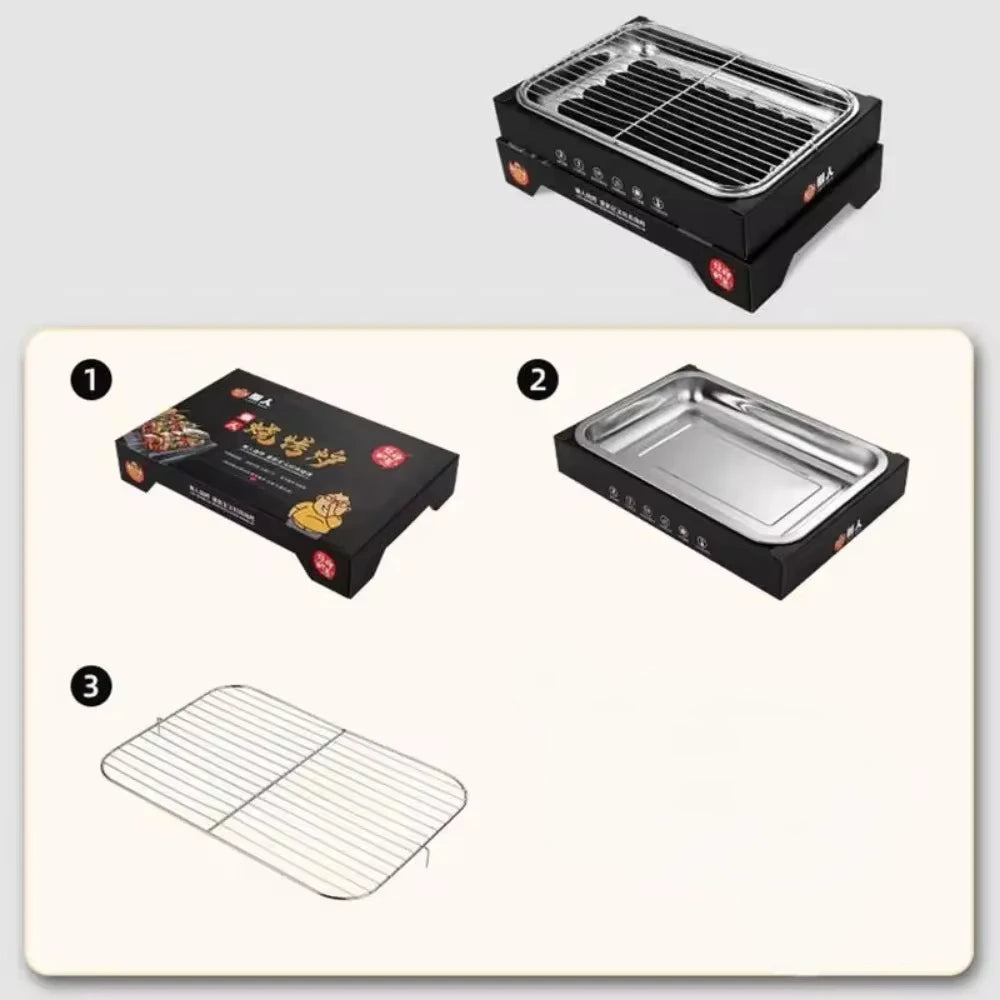 Portable Charcoal Grill Disposables Charcoal Compact Charcoal Grills Camping Accessories Portable Barbecue Grill Disposables BBQ