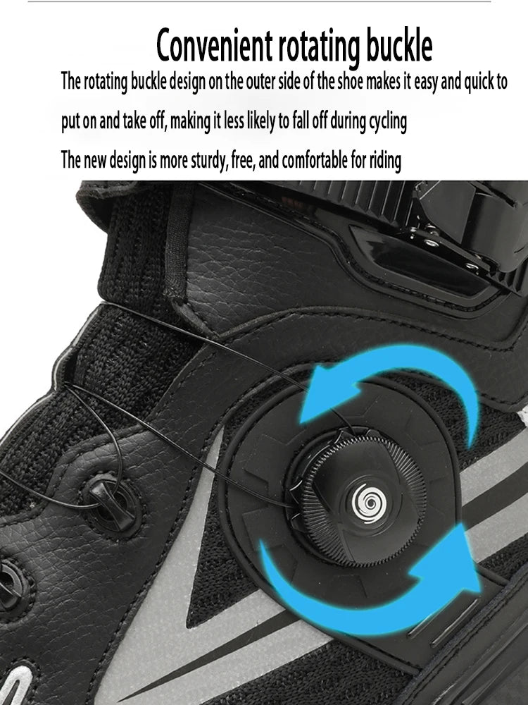 Summer Retro Mountain Off-road Motorcycle Riding Boots Men Motorbike Motocross Cycling Shoes With Gear Shift Pad Rubber Sole