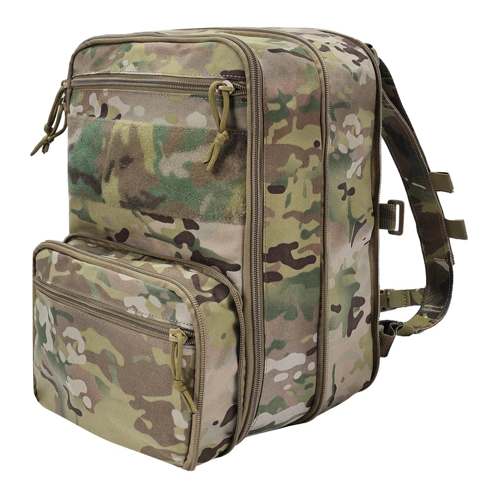 500D Nylon Tactical Flatpack D3 Backpack Hydration Carrier Expansible Molle Pouch Airsoft Multipurpose Vest Assault Travel Bag