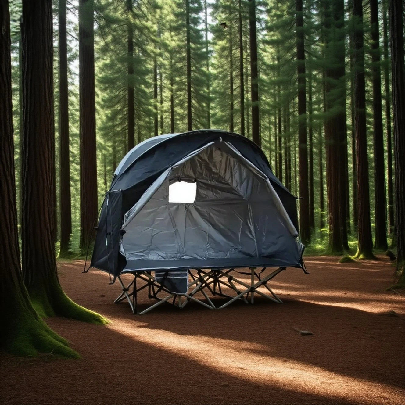 Breathable Mesh Tent for Backpacking - 1 Person All-Mesh Insect-Proof Camping Tent with Enhanced Airflow, Portable Sleep Shelter