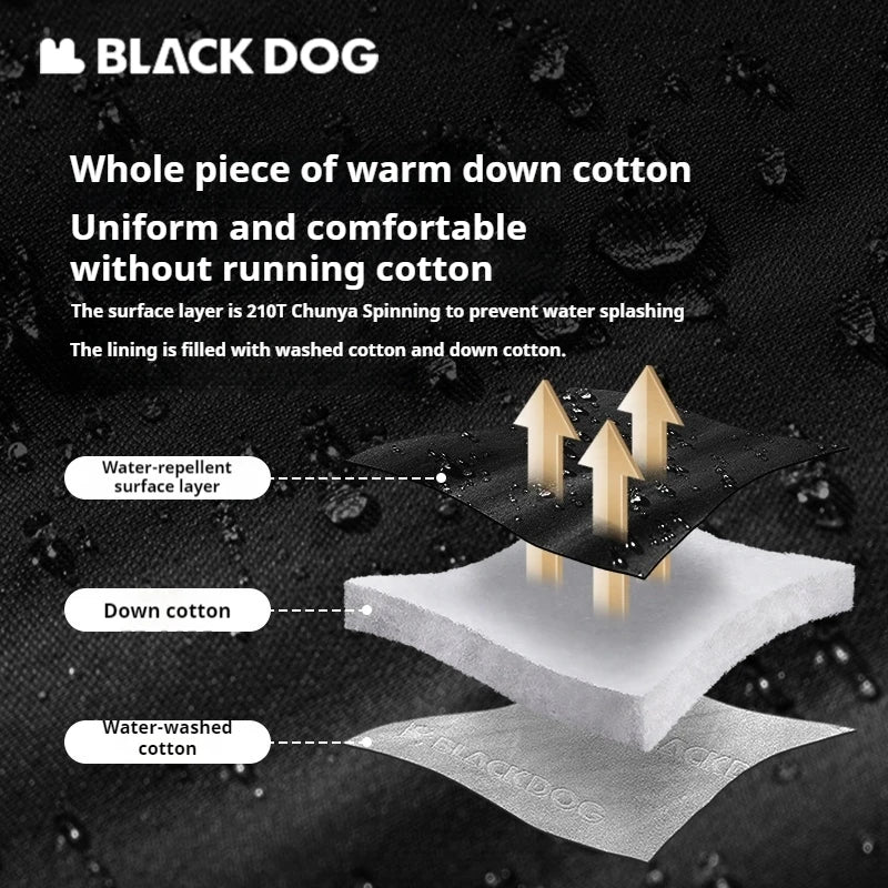 Naturehike BLACKDOG Envelope Sleeping Bag Double Spring Autumn Quilt 210T Camping Ultralight Outdoor Travel Adult Sleeping Bag