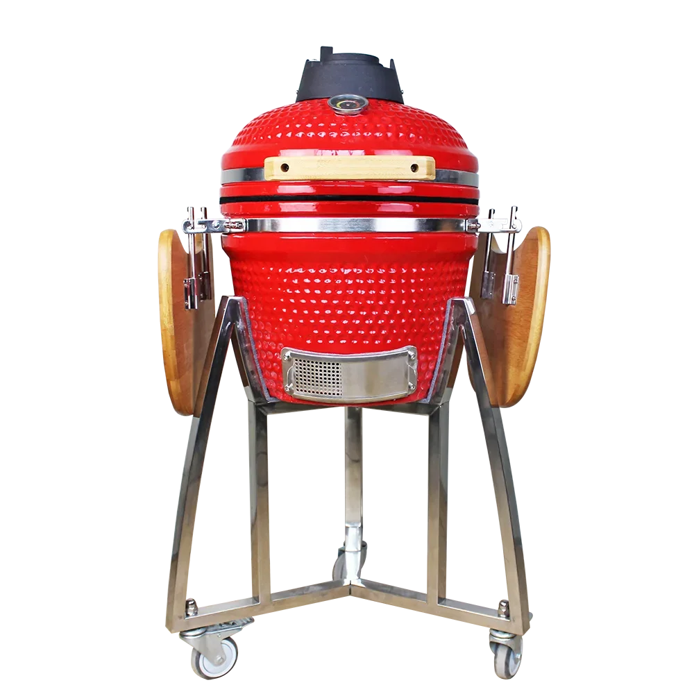 AUPLEX 16-Inch Kamado Barbecue Grill Outdoor Kitchen Smoker Bbq Egg