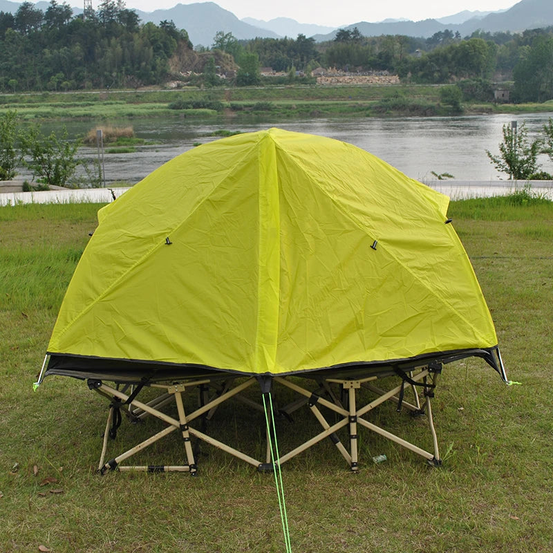 Ultralight 2 Person Backpacking Tent Can Be Used As Cot Bed Tent or Bikepacking Tent, Light Weight Cot Tent Not Include Bed