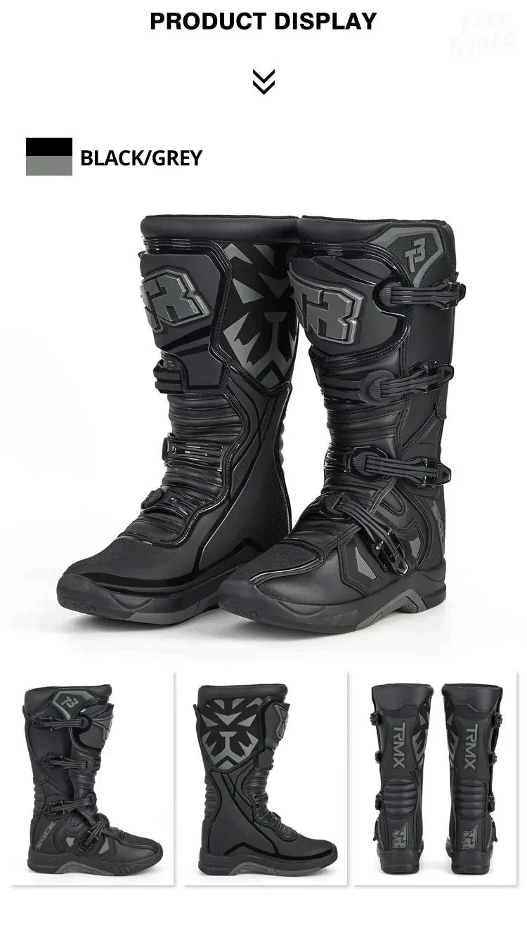 2025 NEW Racing Boots Safe Riding Motocross Boots Waterproof Anti Fall Wear-resistant Motorcycle Boots Equipment Rally Shoes