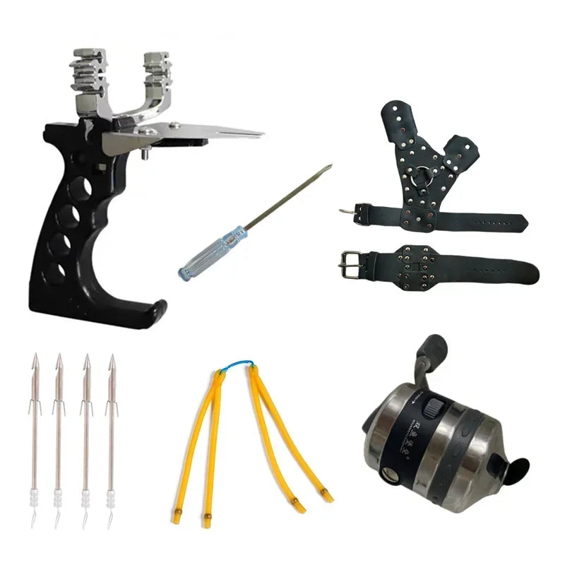 Big Power High-precision Fishing Slingshot With Laser Outdoor Hunting Catapult Outdoors Fishing Compound Bow Fishing Tools
