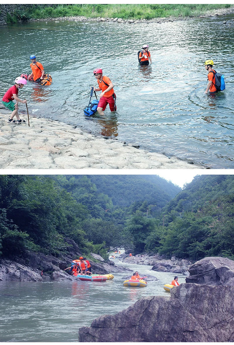 30L Dry Wet Separation Sports Bag for Outdoor Activities -Waterproof Backpack with Reflective Strips, for Hiking, Diving, Camp