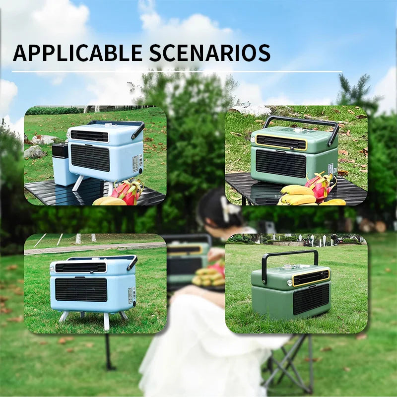 Camping Tent Using DC12V/24V 110-240V Portable Mobile AC Air Cooler Vehicle Mounted RV Truck Tent Camping Cooler Air Conditioner