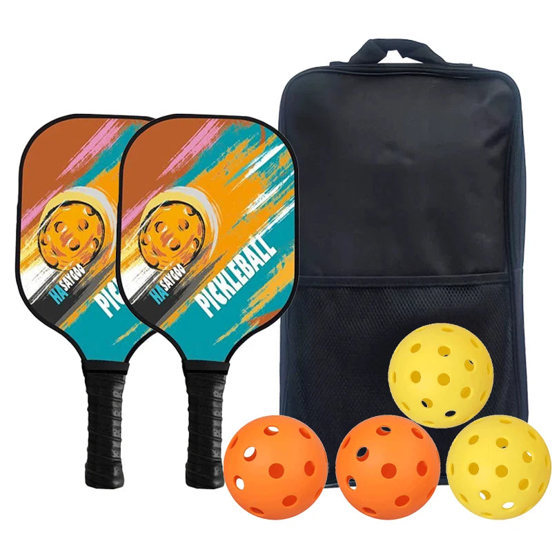 ‌Dual Fiberglass Pickleball Rackets with PP Core 4 Balls Portable Bag All-in-One Combo‌