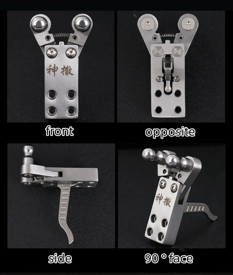 Stainless Steel Slingshot Release Device Polishing DIY Catapult Rifle Trigger Outdoor Hunting Shooting Tools