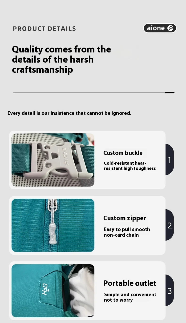 30L Lightweight Hiking Backpack with Rain Cover, Outdoor Sport Travel Bag Daypack for Camping Climbing Skiing Cycling Men Women