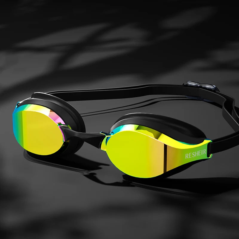 Unisex Professional Swimming Goggles for Racing, HD Lens and Anti-fog Swim Goggles for Adults