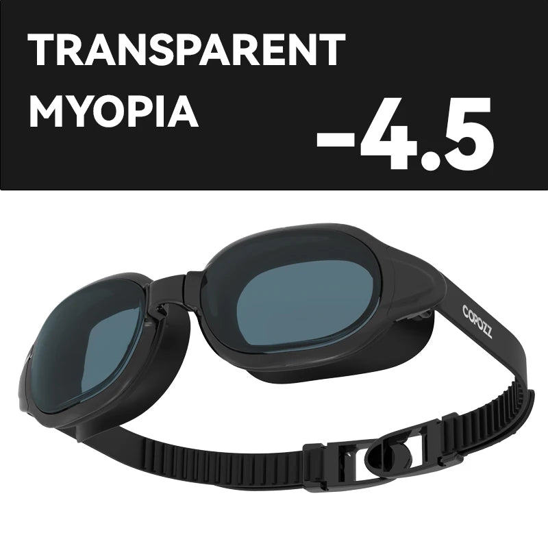 COPOZZ Swimming Goggles Myopia 0 -1.5 to -7 Men Women Anti fog UV Protecion Waterproof Swimming Glasses Diopter Swim Eyewear