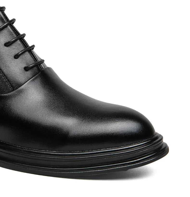 Italian Leather Men Zip Lace-Up Boots Casual Shoes Motorcycle Boots Black Winter High Quality Booties Botas Masculinas 38-46