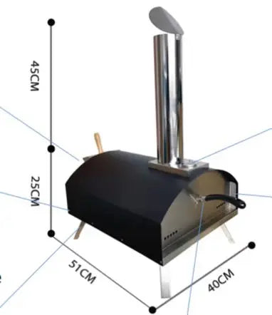 Home Outdoor Wood Burning Wood Fired Pizza Oven Pellet Grill Portable Smoker Grill Charcoal Wood BBQ Smoker
