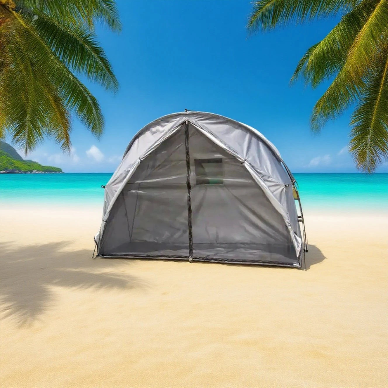 Breathable Mesh Tent for Backpacking - 1 Person All-Mesh Insect-Proof Camping Tent with Enhanced Airflow, Portable Sleep Shelter