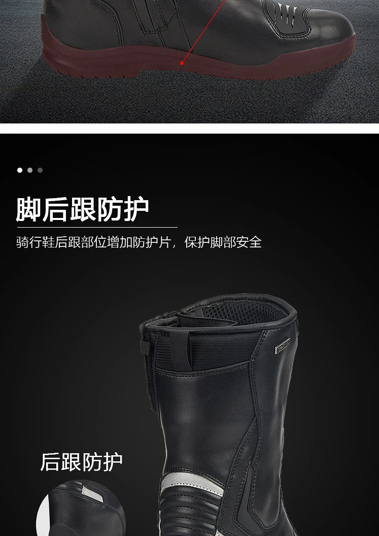 Motorcycle Boots Men Racing Shoes Motorcyclist Boots Off-road Anti-slip Four Seasons Cycling Protective Gear Motocross Boots