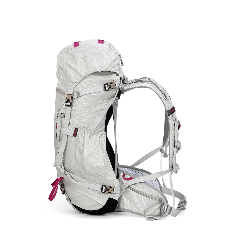 35+5L Expandable Hiking Backpack Lightweight Water-Resistant Trekking Bag with Breathable Back System Outdoor Camping, Travel