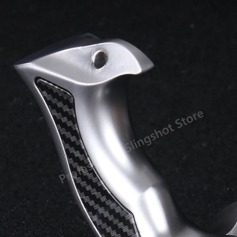 High Precision Rubber Band Shooting Alloy Slingshot and High-power Metal Catapult Sports Shooting Slingshot for Outdoor Hunting