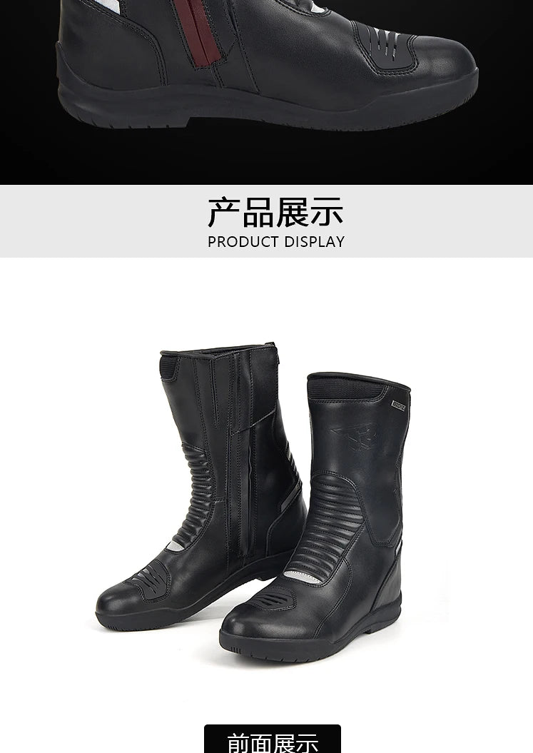 Motorcycle Boots Men Racing Shoes Motorcyclist Boots Off-road Anti-slip Four Seasons Cycling Protective Gear Motocross Boots