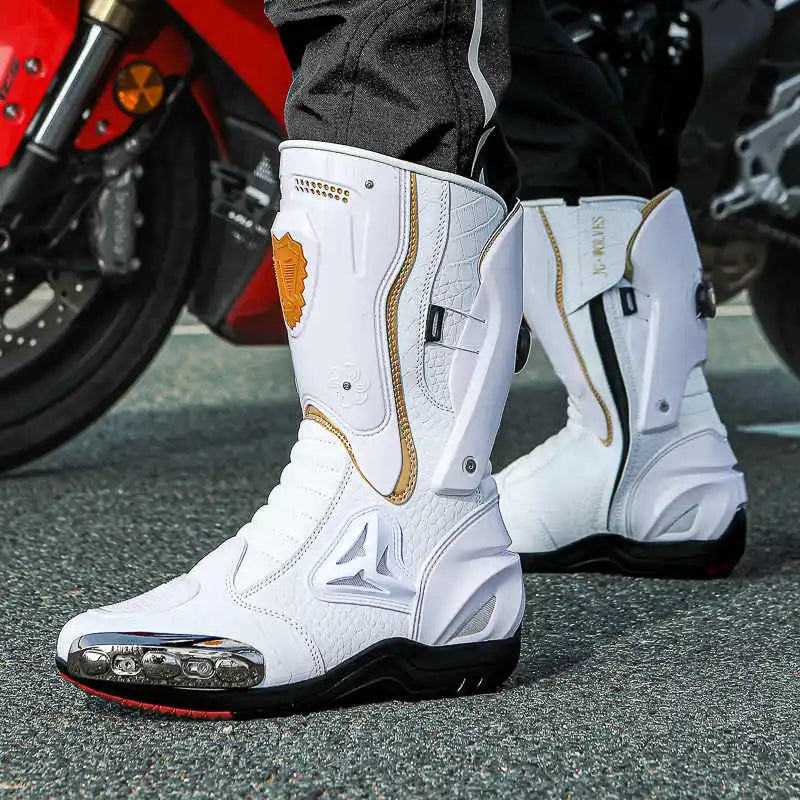 36-47 Anti Fall Motocross Boots Wear-resistant Motorcycle Boots Men's Women Racing Boots Safe Riding Equipment Rally Shoes