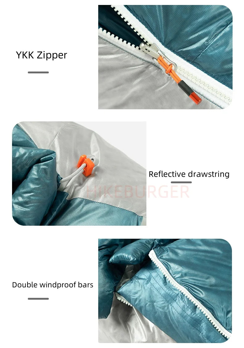 Black Ice Z-series 800FP Outdoor Camping Sleeping Bag Ultralight Coldproof Mummy Goose Down Tent Thickness Sleeping Bag