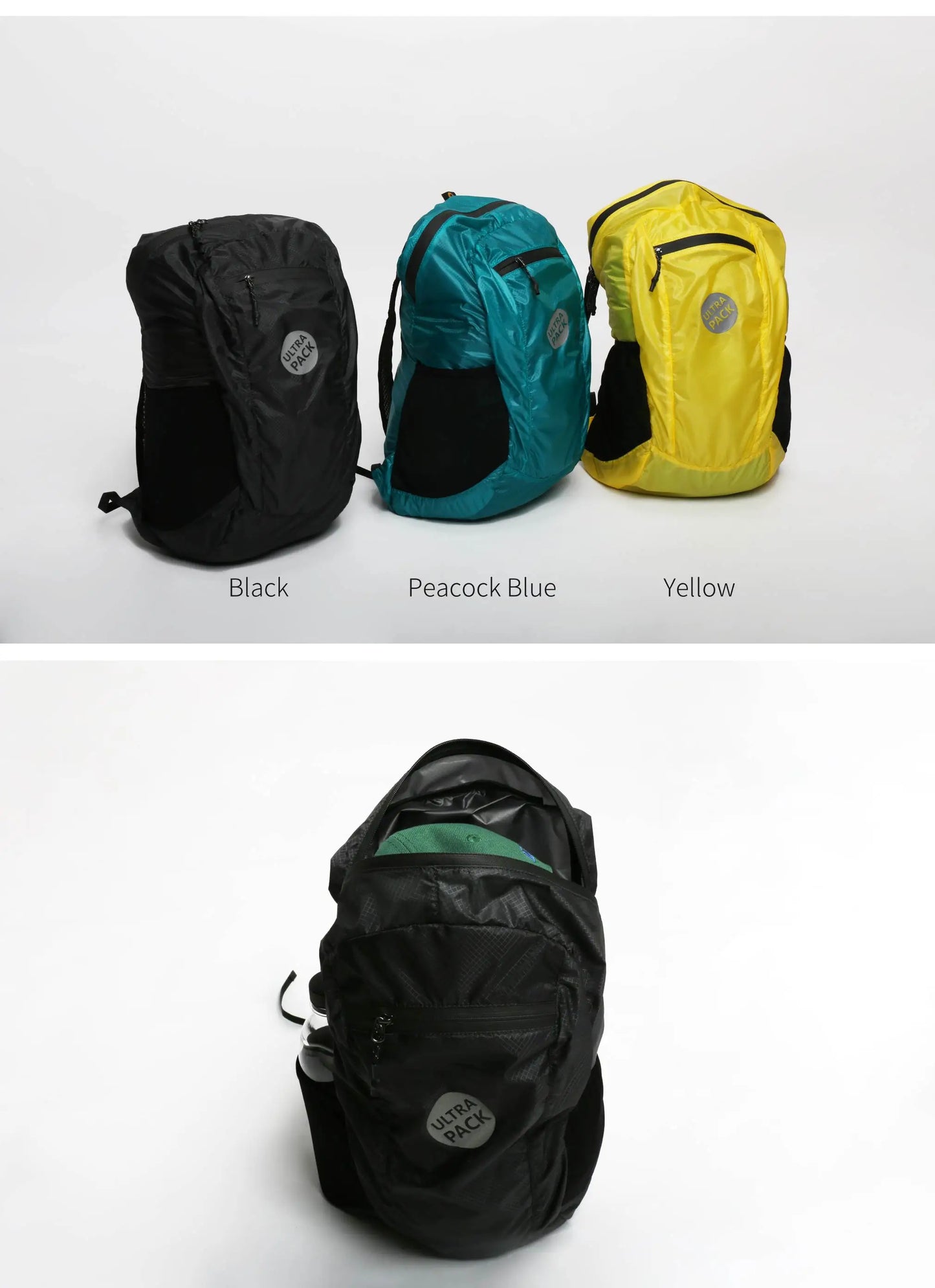 AEGISMAX Camping Black Ultralight Backpack 18L Outdoor Hiking Travel Bag Mountaineering Waterproof Unisex Packsack Bargain Price