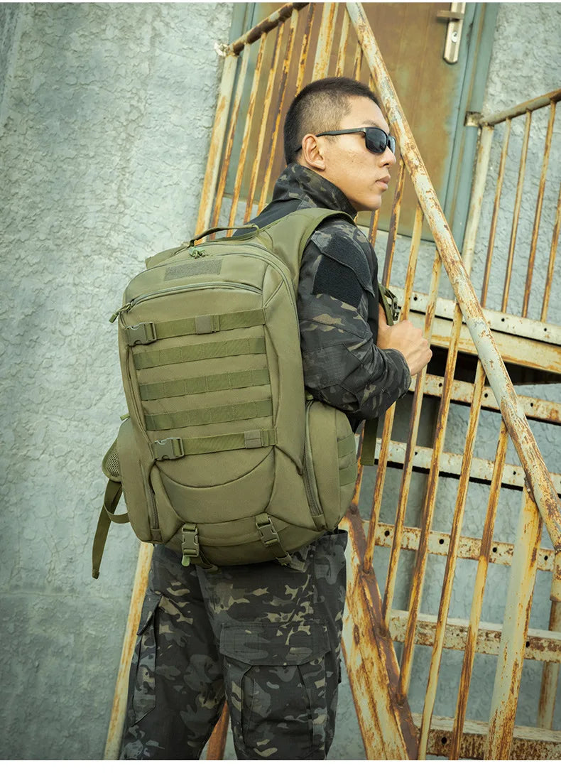 55L Tactics Backpack High Capacity Camping Backpacks Outdoor Army Camouflage Shoulder Bag Multifunction Fashion