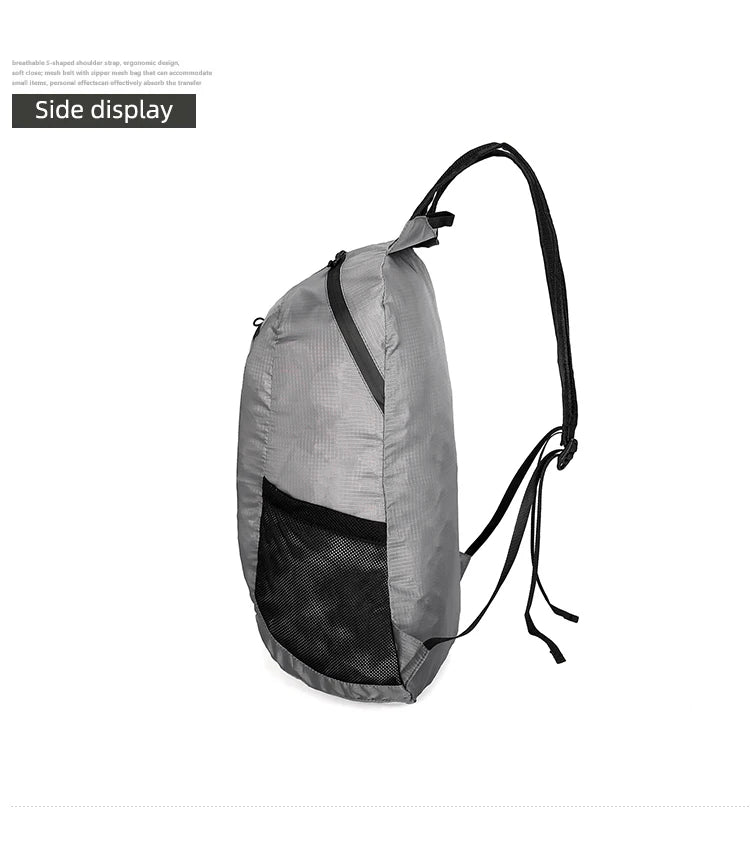 18L Portable Foldable Backpack Folding Mountaineering Bag Ultralight Outdoor Climbing Cycling Travel Knapsack Hiking Daypack