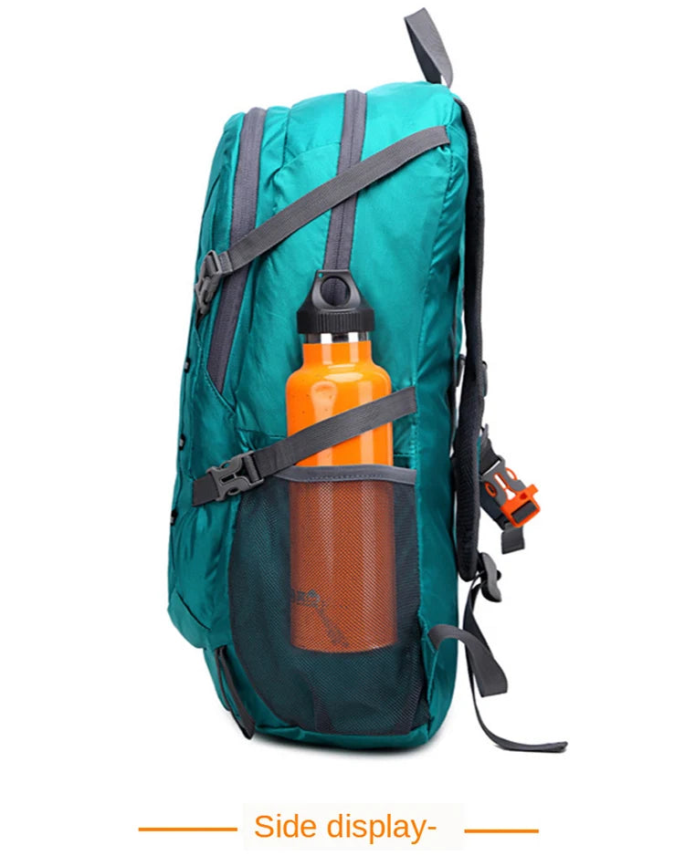 40L Outdoor Foldable Backpack Ultralight Waterproof Soft Camping Shoulder Pack Climbing Travel Mountaineering Hiking Cycling Bag
