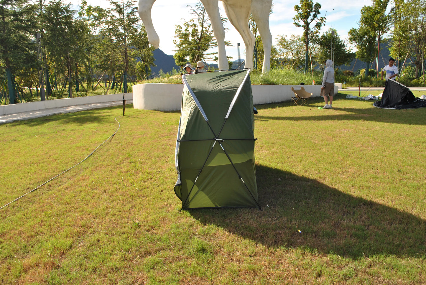 Durable Outdoor Individual Tent for Backpacking,CZX-725 1 Person Tent Not Include Cot,1 Person Tent,Ground Tent,Sleeping Tent