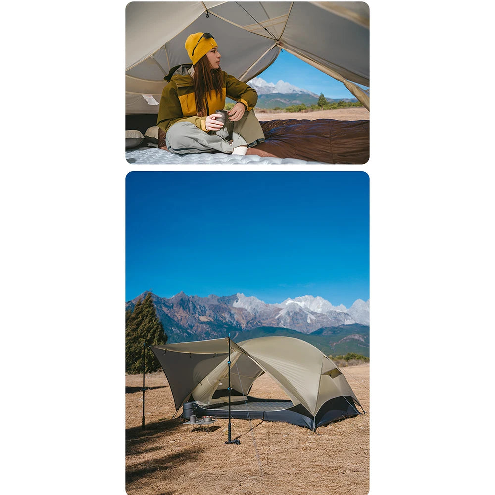 Naturehike Mongar UL 2 Person Backpacking Tent 15D Ultralight Travel Tent Waterproof Hiking Survival Outdoor Camping Tent