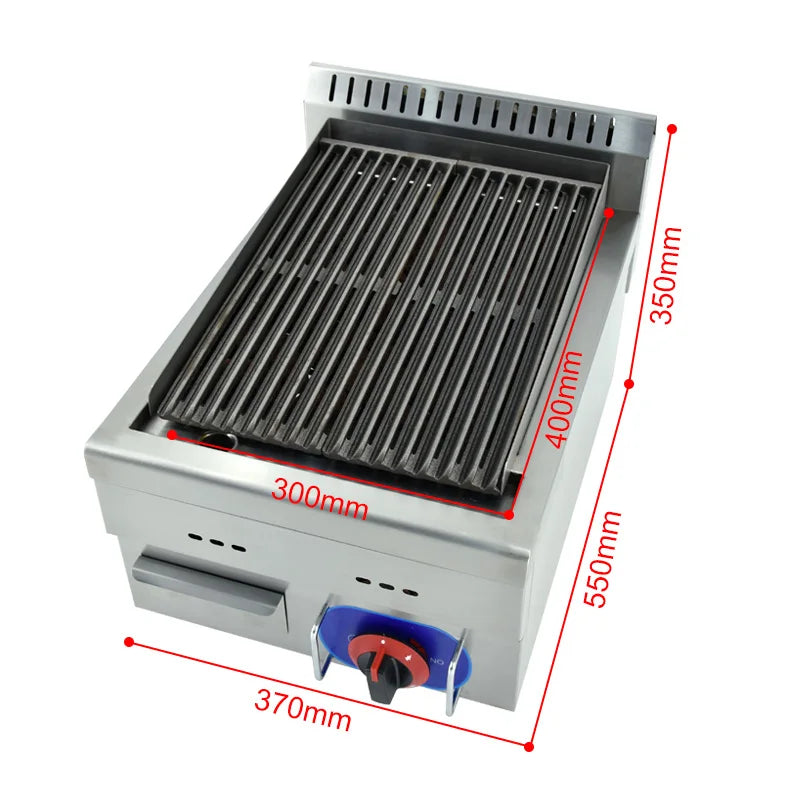 High Quality Commercial Electrical Stainless Steel Smokeless Gas Lava Rock BBQ Grill
