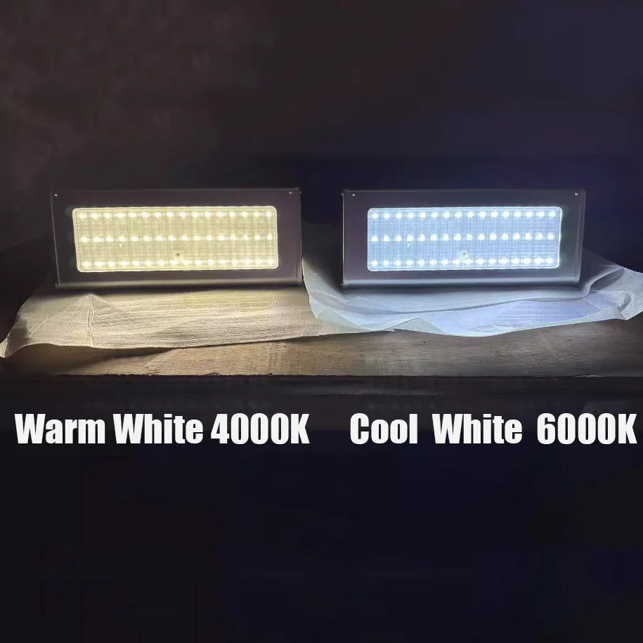 1100LM Solar 48Led Light Outdoor WaterProof Aluminum Radar Motion Sensor Lighting Lamp for Wall Security Yard Patio Fence Porch