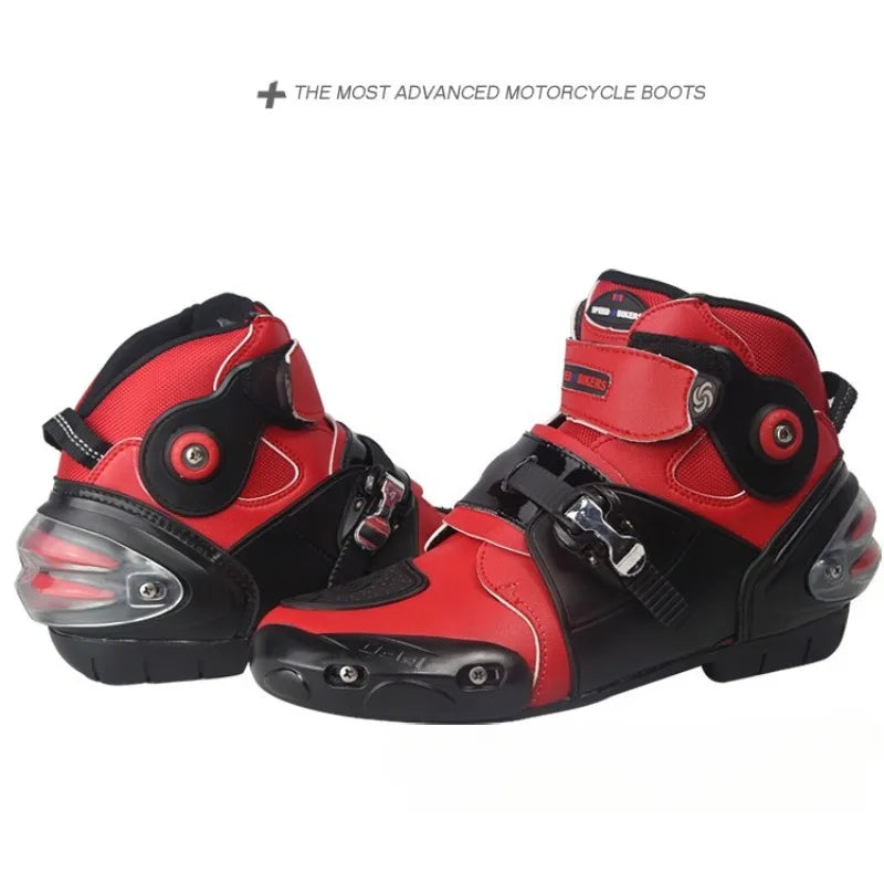 A9003 Men's Profession Motorcycle Boots Ankle Motocross Racing Boots Sports Protective Boots Off Road Motorcycle Riding Shoes