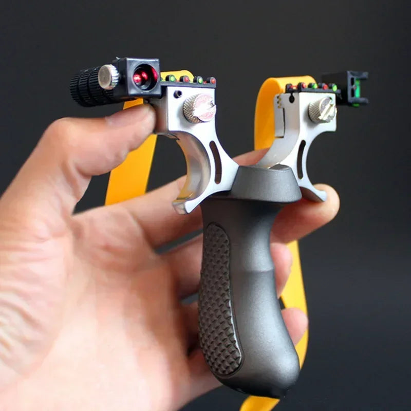 Hunting Slingshot High-power Laser Aiming Slingshot Outdoor Sports Shooting Game Practice Using High Precision Catapult