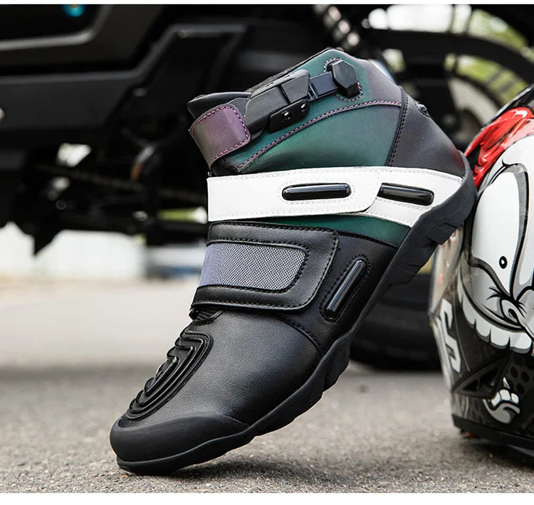 Motorcycle shoes Motorcycle riding shoes Male knight cross-country boots Racing short boots Motorcycle travel equipment