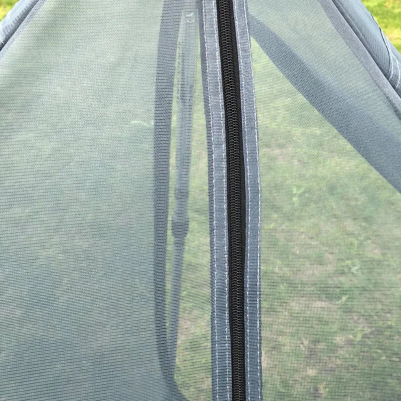 1 Person Ultralight Hiking Camping Tents Backpacking Pyramid Tent Portable Dual Layer Rainproof Rodless Pyramid 4 Season Tent