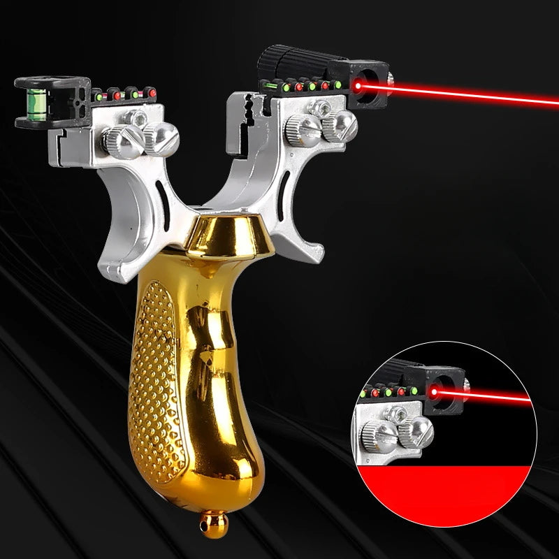 Professional Hunting Laser Slingshot High-power Outdoor Shooting Resin Catapult with Rubber Band Sports Entertainment Tools Set