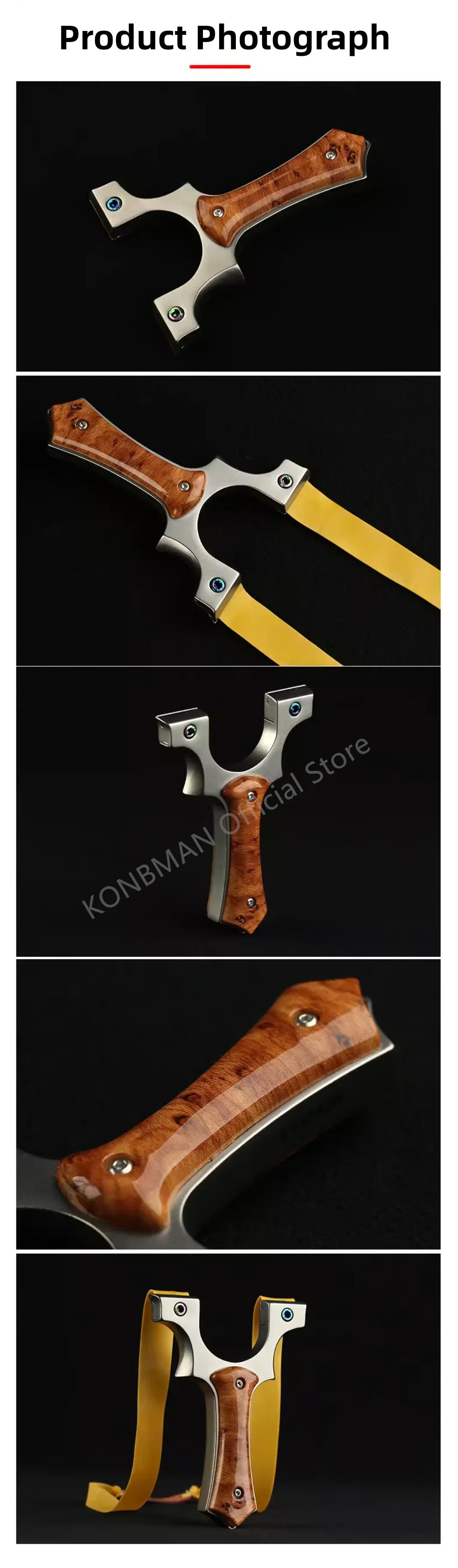 Outdoor Hunting High-power Shooting Metal Slingshot Professional Catapult High-precision Hunting Slingshot Shooting Target