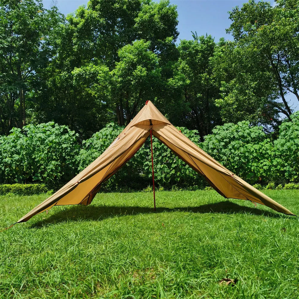 Outdoor 2 People Ultralight Mountain Gear with 2 Door Spire Tent Waterproof Camping tourist with Chimney Hole Hot Tent Camp