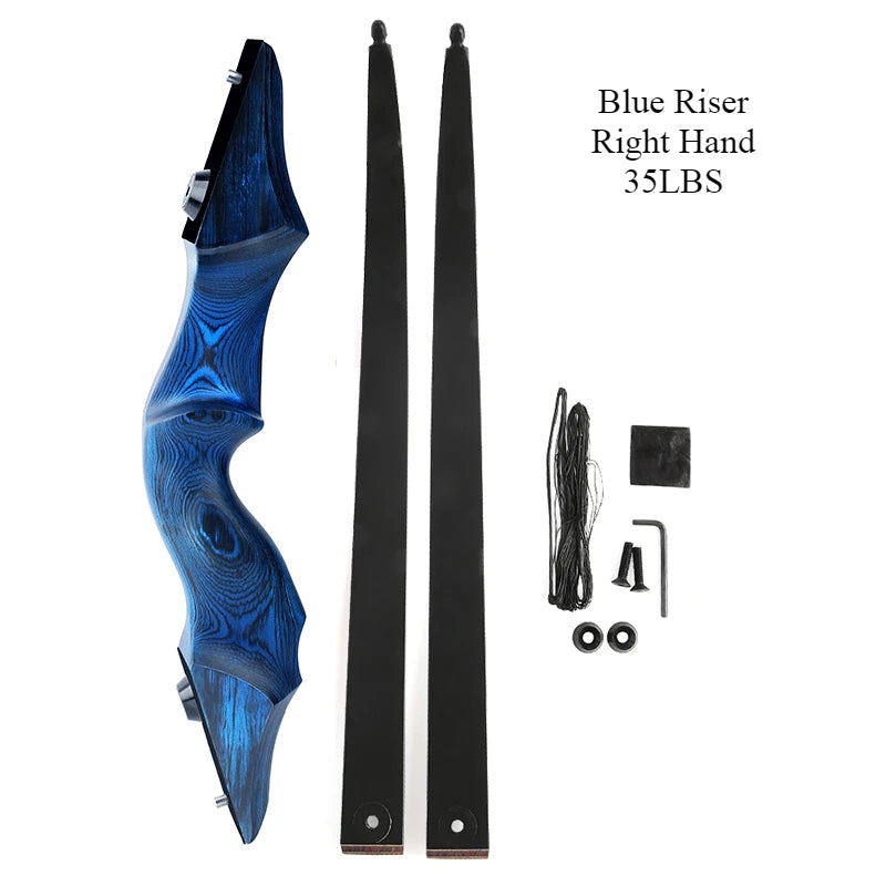 60inch Black Hunter Recurve Bow Right/Left Hand Traditional Beauty Hunting Reflection Bow And Arrow Outdoor Shooting Wooden Bow