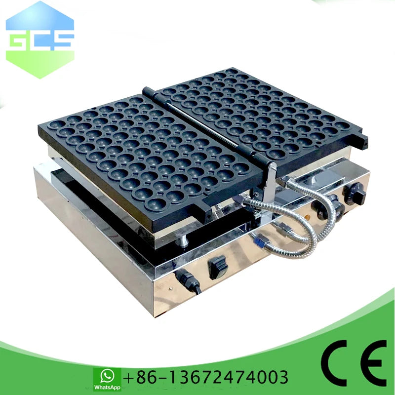 Electric 60-Hole Mini Waffle Ball Maker Non-Stick Takoyaki Octopus Ball Grill Pan Quail Egg Shaped Waffle Baker for Kitchen