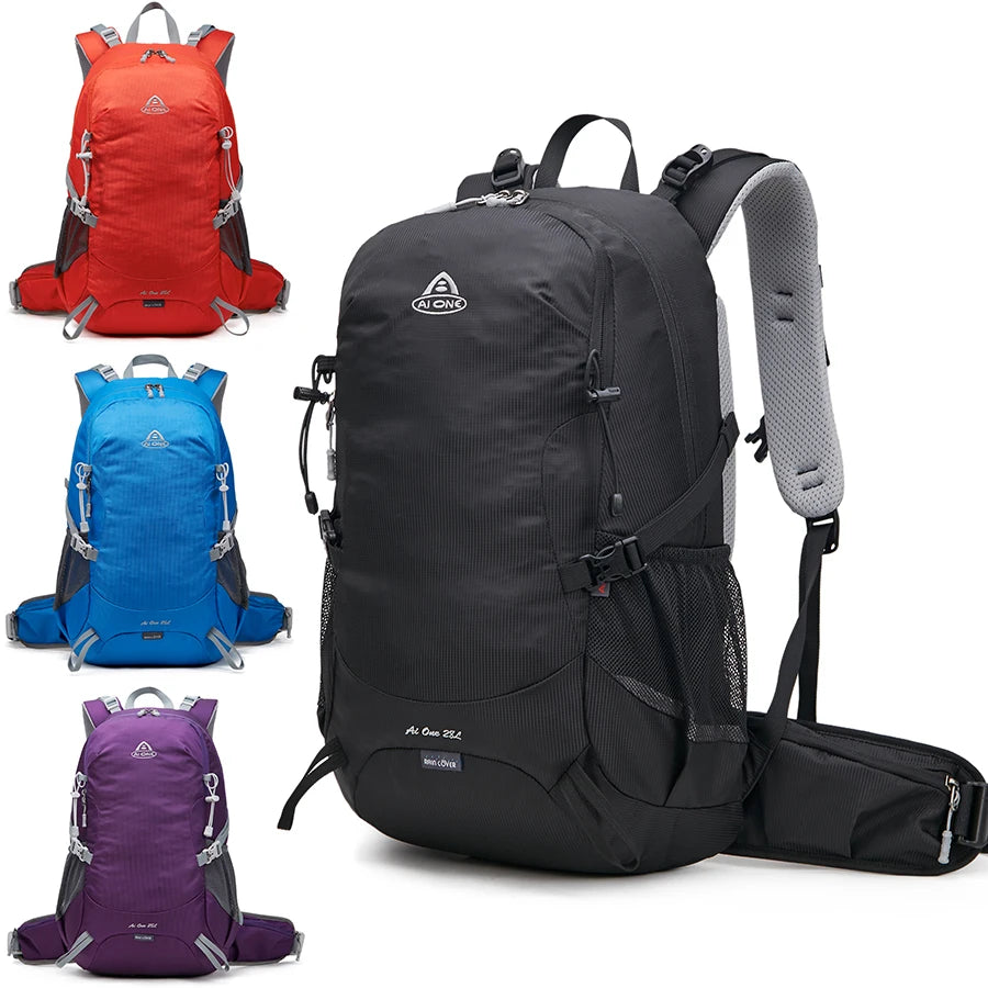 28L Hiking Backpack Men Sports Climbing Bags Waterproof Camping Daypack with Rain Cover Travel Mountain School Backpack Women