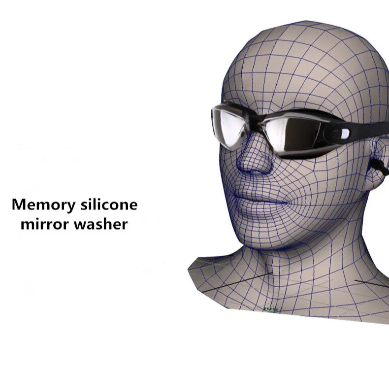 Adult swimming goggles swimming goggles high-definition防雾 men and women professional waterproof earplugs swimming goggles