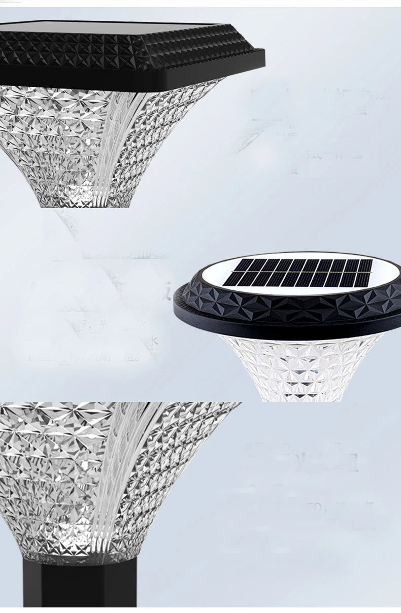 Solar Lamps Outdoor Landscape Lighting with Remote Control for Home Courtyard Balcony Garden Patio Lawn Street Party Lights