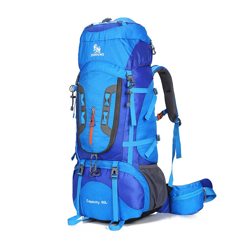 2024 Camping Hiking Backpacks Big Outdoor Bag Backpack Nylon Superlight Sport Travel Bag Aluminum Alloy Support  80L