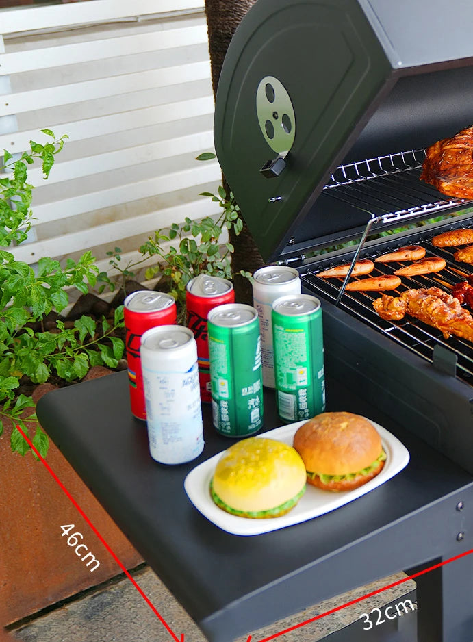 Extra Large Charcoal BBQ Grill With Easy Clean Full Size Ash Tray And Adjustable Charcoal Plate BBQ Grill